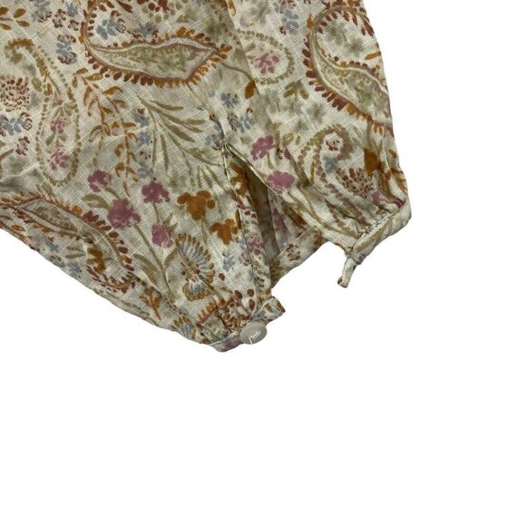 ANA A New Approach X-Small Peasant Botanical Top Boho V-Neck Cotton Rayon Womens - Picture 13 of 15